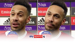 "Everyone has given me a lot of love" ❤️| Emotional Aubameyang reacts to his first PL hat-trick