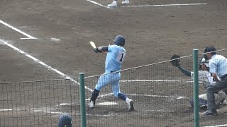 近江 山田陽翔 タイムリーで勝ち越し(鶴岡東戦/第104回全国高等学校野球選手権大会)