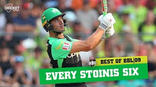 Every time BKT Golden Bat Marcus Stoinis cleared the rope | KFC BBL|09