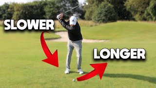 Swing SLOWER But Hit The Golf Ball FURTHER!!! All The Best Players Do THIS