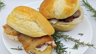 sandwich italian cu carne (porchetta)