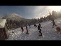 Snowshoe hike to Gold creek basin