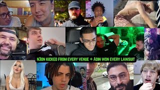 N3ON KICKED OUT OFF EVERY VENUE+ ADIN SAYS HE NEVER LOST A LAWSUIT #adinross #vi