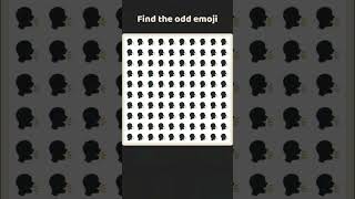 😁 Find the ODD Emoji 🔥 | Find the difference | ODD one out | #shorts #games #braingames
