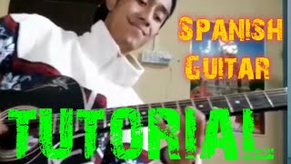 Spanish Guitar Solo Tutorial Part - 1   #spanishguitar #subughisingtamang