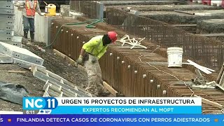 Urgen 16 proyectos de insfraestructura