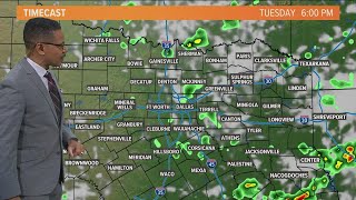 DFW weather: Tuesday rain chances and timing