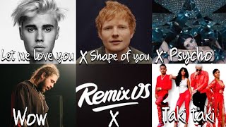Let me love you x Shape of you x Psycho x Wow x taki taki remix|best ringtone|@bgmdictionary2026