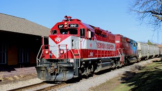 WSOR L724 through Middleton, WI led by WAMX 3947, HLCX 6313