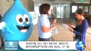 NewsLife: Maynilad: No more water interruption on Aug/ 17-18 || Aug. 13, 2015