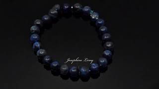 Josephine Leroy Sodalite 8mm Perlen Armband 18cm lang