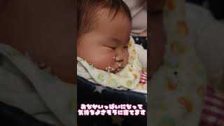 食べながら寝ちゃった赤ちゃん #0歳児 #babygirl  #shorts