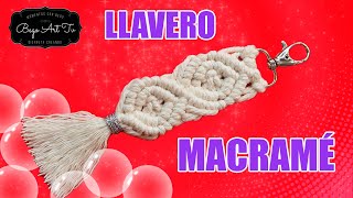 Llavero de Macramé FACIL y RAPIDO de HACER Paso a Paso/ MACRAMÉ para Principiantes By Bego Art