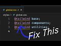 How to Fix TailwindCSS At Rule Warning? 2 Quick Tips for #tailwindcss