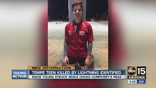 Tempe teen killed by lightning identified