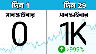 ১০০০ সাবস্ক্রাইবার | ইউটিউব সাবস্ক্রাইব বাড়ানোর উপায় | how to get 1000 subscribers on youtube