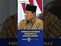 peringatan keras prabowo di sidang kabinet shorts