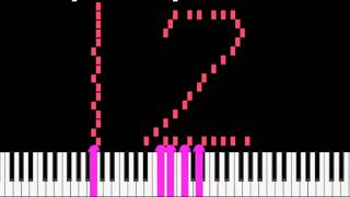 Countdown from 30 to 0 on Piano – Dramatic MIDI Art Animation