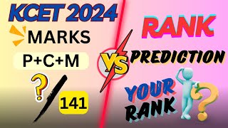 KCET 2024 Expected Rank | PUC + KCET  vs Rank | RANK  PREDICTION | KARNATAKA CET