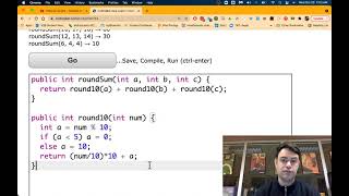 codingBat logic-2 roundSum