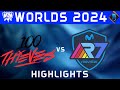 100T vs R7 Highlights ALL GAMES | Worlds 2024 Play-Ins Day 2 | 100 Thieves vs Movistar R7