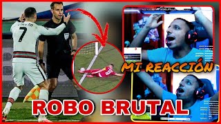 😱 MI REACCIÓN al ROBO MÁS BRUTAL a CRISTIANO Gol 103 ( Serbia 2-2 Portugal )