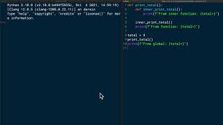 Introduction to Scope in Python: Python Basics