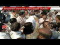 malladi vishnu followers protest in congress party office in vijayawada liquor case ntv