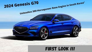 Power Up! 2024 Genesis G70 Introduces 300-Horsepower Base Engine in South Korea\