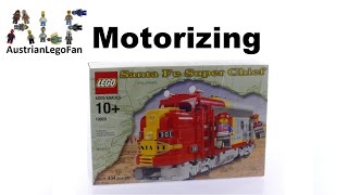 How to Motorize Lego 10020 Santa Fe Super Chief with 9v Motor - Lego Speed Build Review