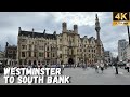 Exploring Westminster in Summer | London Walking Tour from Big Ben to South Bank [4K]