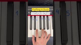 Fluffing A Duck - Easy Piano Tutorial with numbers