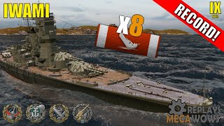 Battleship Iwami 8 Kills \u0026 191k Damage | World of Warships Gameplay