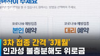 3차 접종 간격 '3개월'…인과성 불충분 사망자도 위로금 / SBS