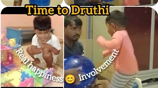 Real Happiness || play with Dad || Time to Druthi ಮಗುವಿನ ಖುಷಿ #kannada @Sowmyajagathhunsur