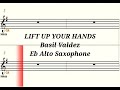 LIFT UP YOUR HANDS - Eb Alto Saxophone Playalong - Sheet Music - Backing Track