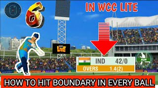 How to hit boundary in every ball in wcc lite