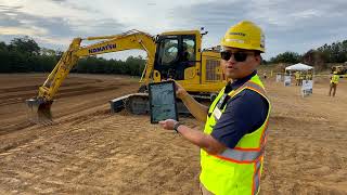 Operators get high precision data with Komatsu’s Smart Construction 3D Machine Guidance