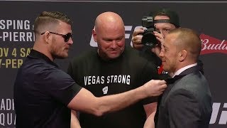 UFC 217: Bisping vs St-Pierre Press Conference Las Vegas Face Offs