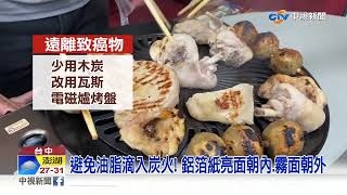 烤肉防癌祕技! 雞肉先汆燙再烤 電磁爐烤盤取代木炭│中視新聞 20220902