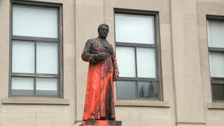 Joseph-Henri Tabaret statue at University of Ottawa vandalized