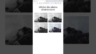 Afficher des photos aléatoirement sur ton site web #html #css #tutorial #photography #integration