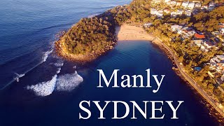 Manly and Manly beach in Sydney Australia with a 4K Drone