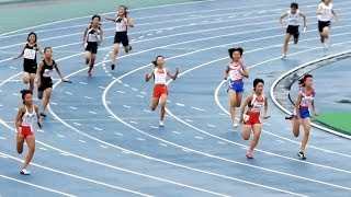 2011全中陸上奈良 女子４×100mR 予選4組 2011 08 20