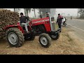 Massey Ferguson 241 di dynatrack trolley performance on 70 qntl ganna