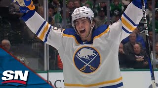 Sabres' Owen Power Blasts Home OT-winner Off Gorgeous Backhand Feed From Tage Thompson