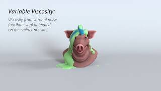 Houdini Flip Variable Viscosity