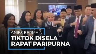 Main Tiktok Bareng Anggota DPRD, Gubernur Anies Tampak Kaku Joget Ubur-ubur