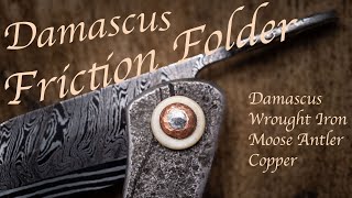 Damascus Steel Folding Knives (Friction Folders)