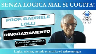 Intervista n. 9.3. - Ringraziamento al Prof. Gabriele Lolli